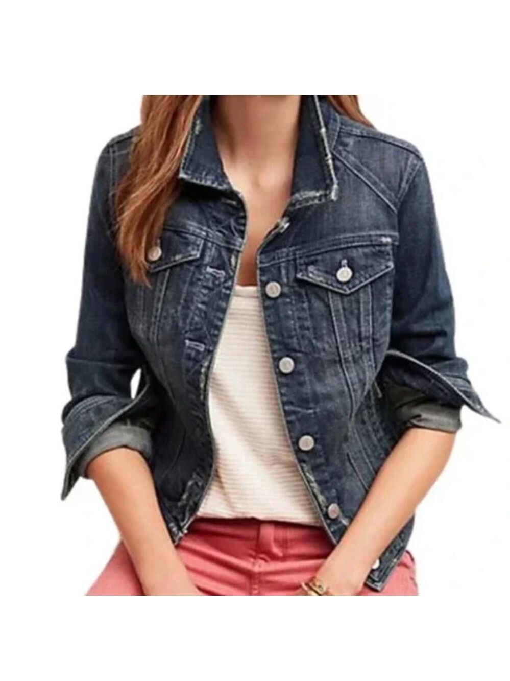 Anthropologie Pilcro and the Letterpress Denim Jacket - Size XS
